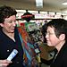 Roselyne BACHELOT avec les commerçants